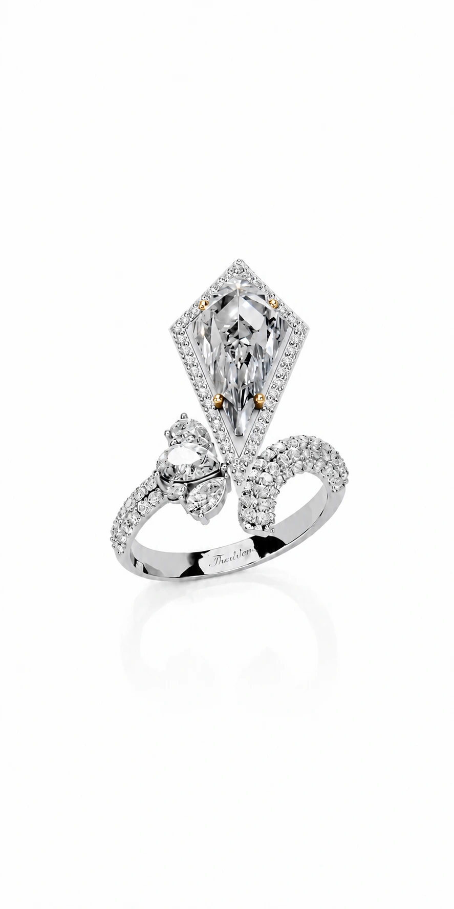 Jolanta Collection 01 — front view of the ring